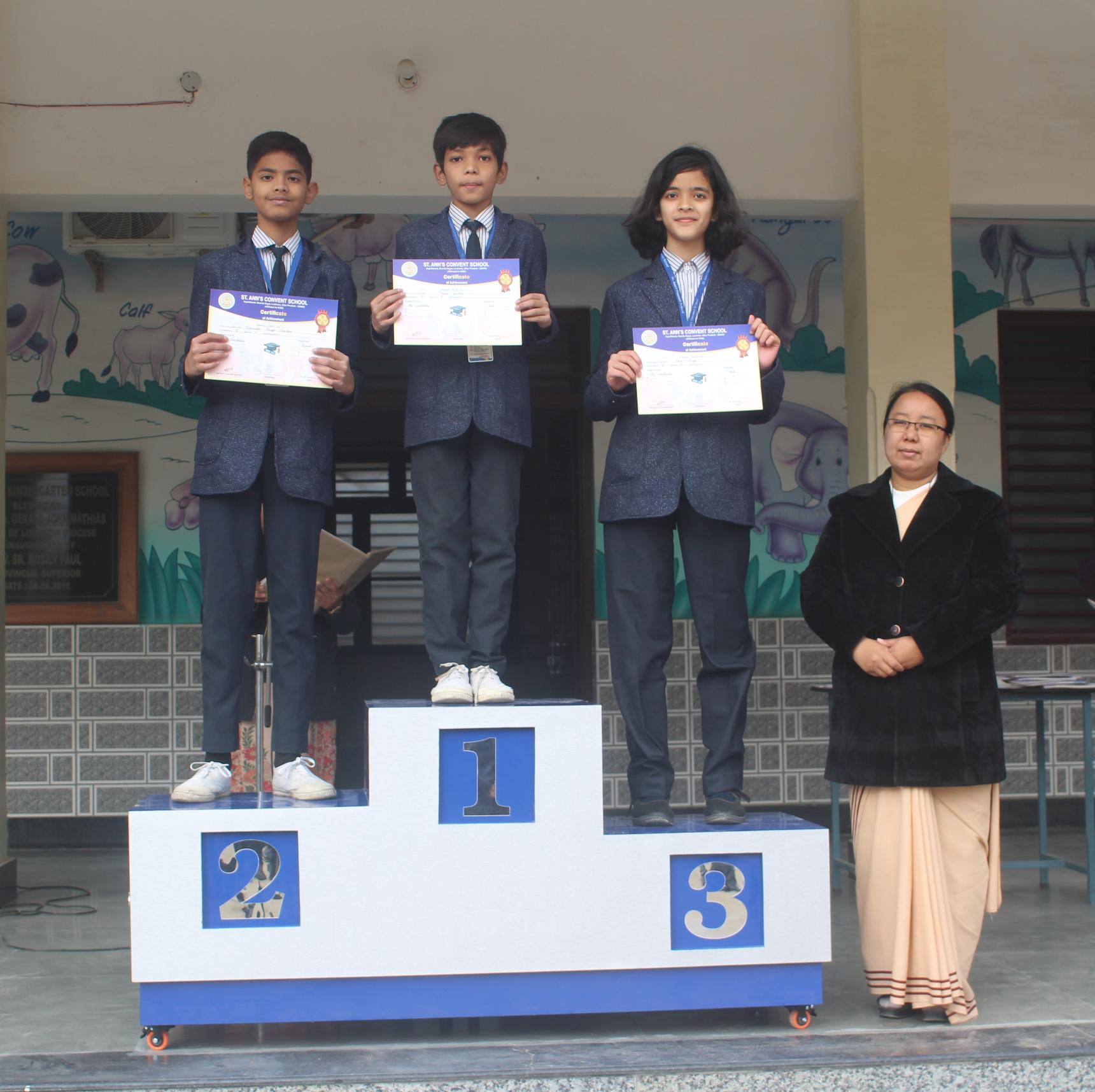 Various Competition Winners Classes I to V 2025-26