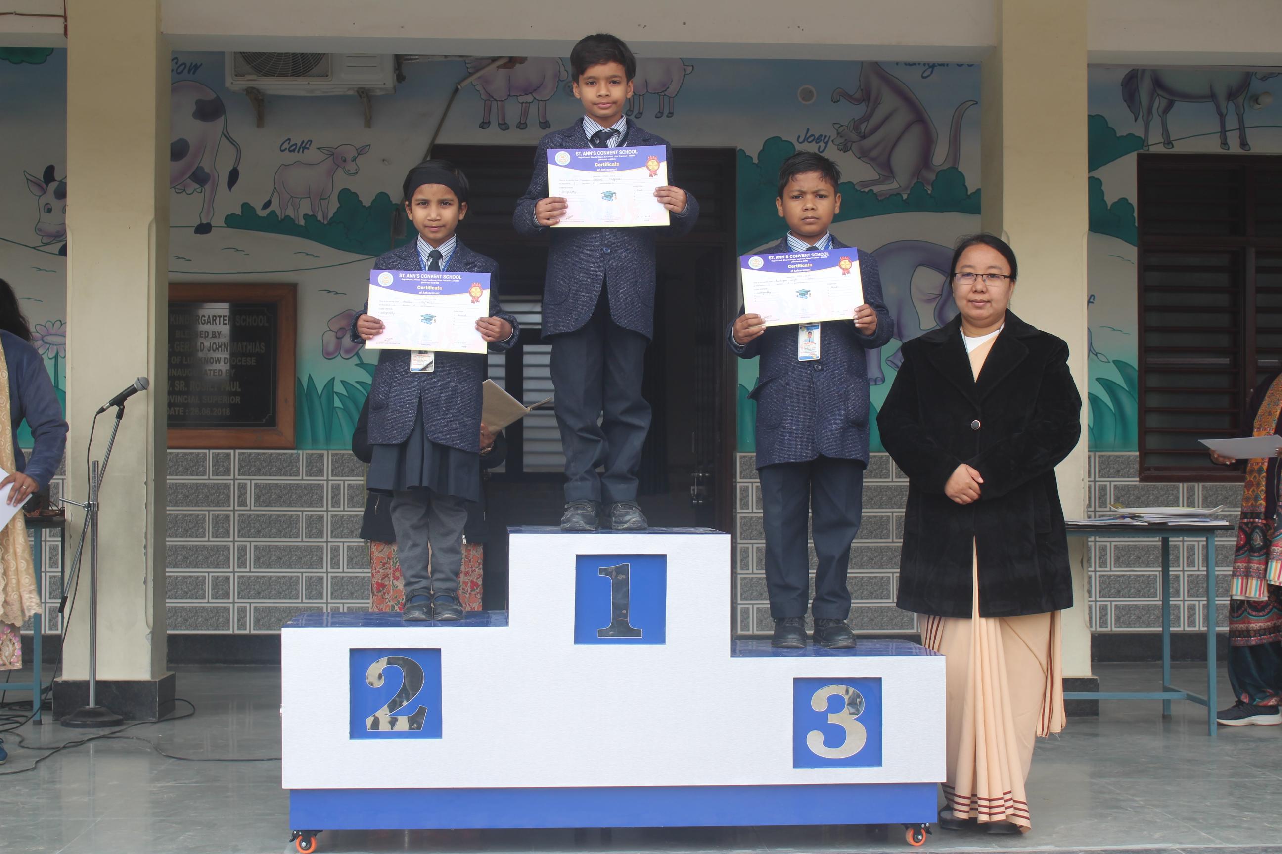 Various Competition Winners Classes I to V 2025-26