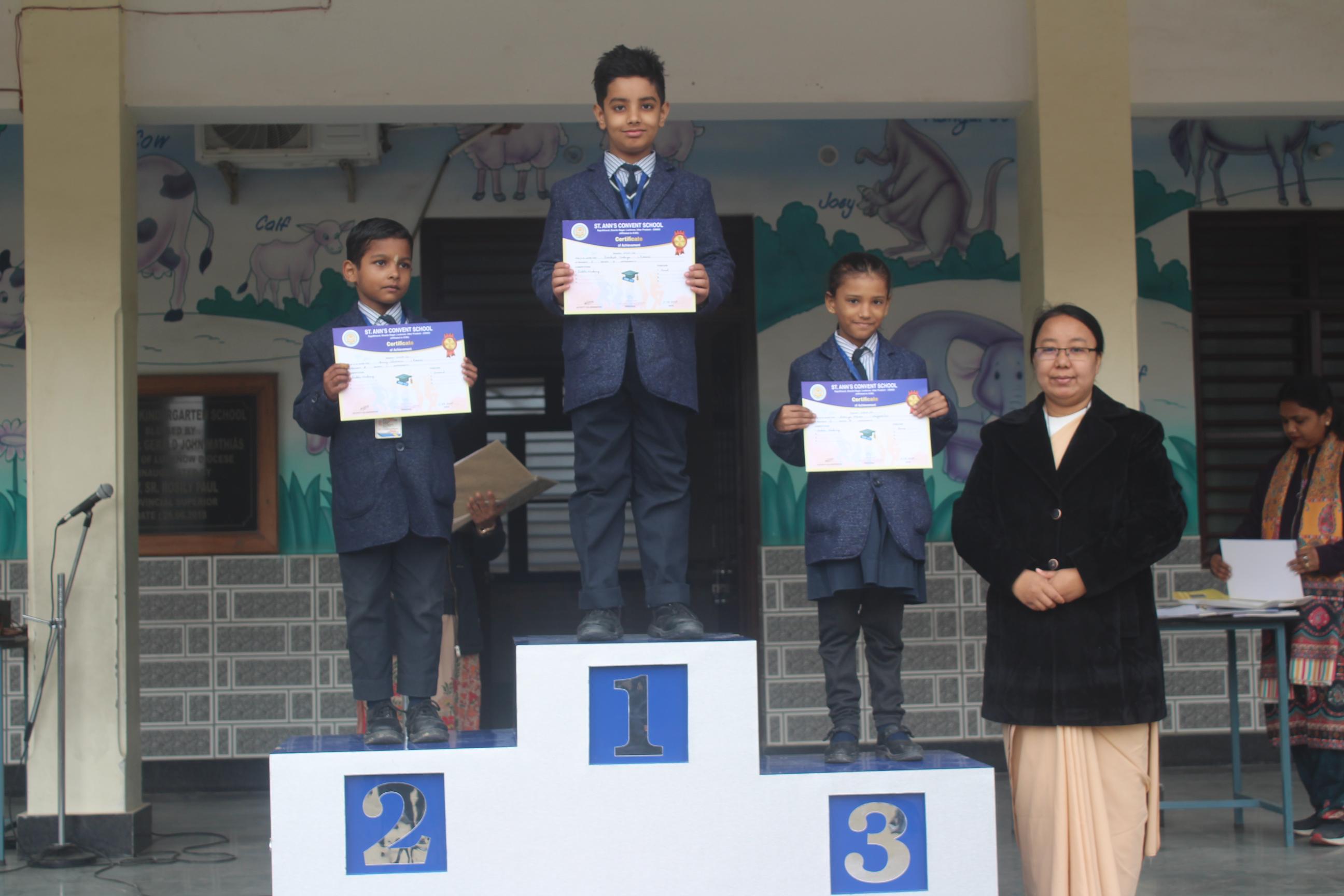 Various Competition Winners Classes I to V 2025-26