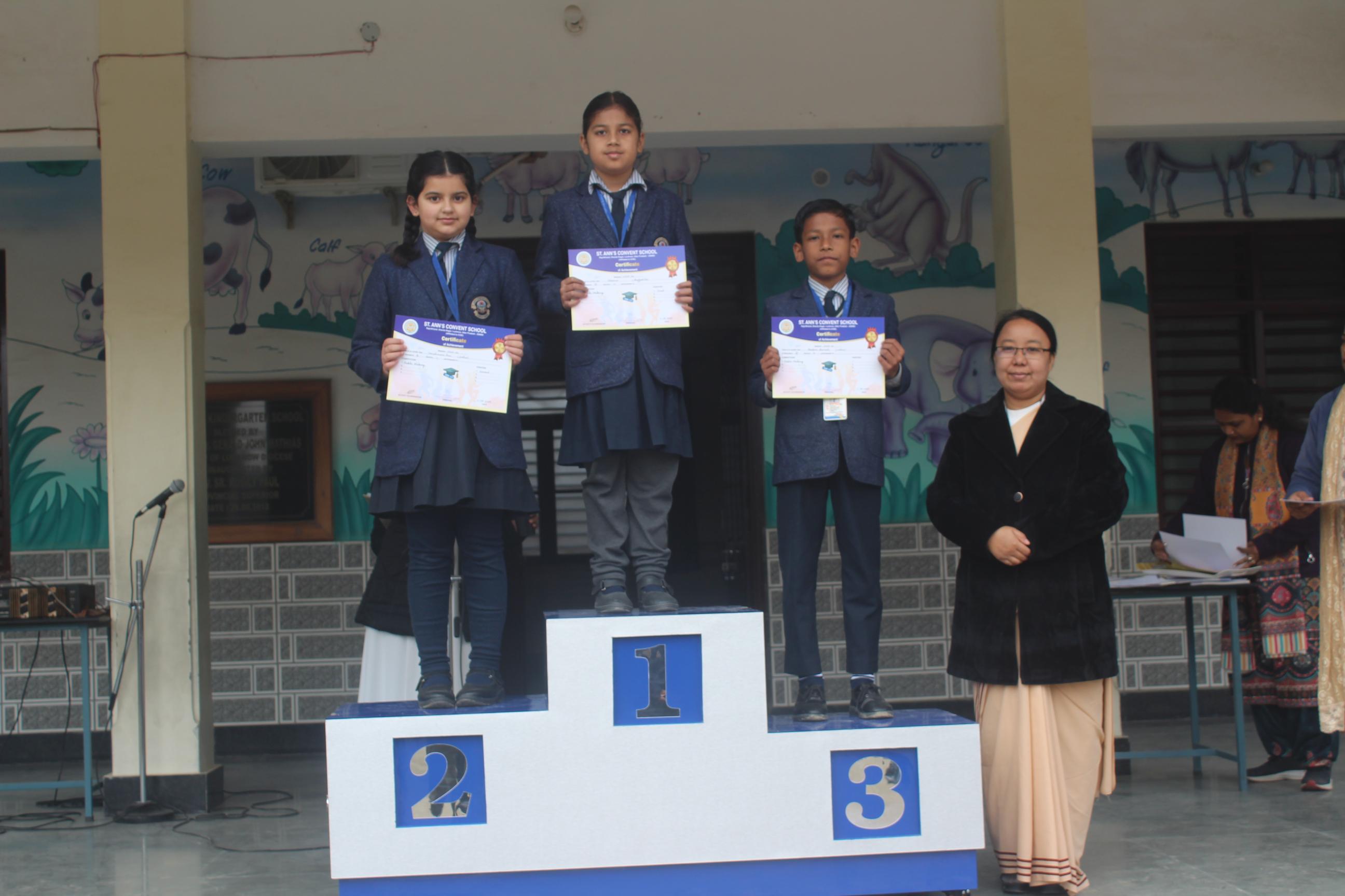 Various Competition Winners Classes I to V 2025-26