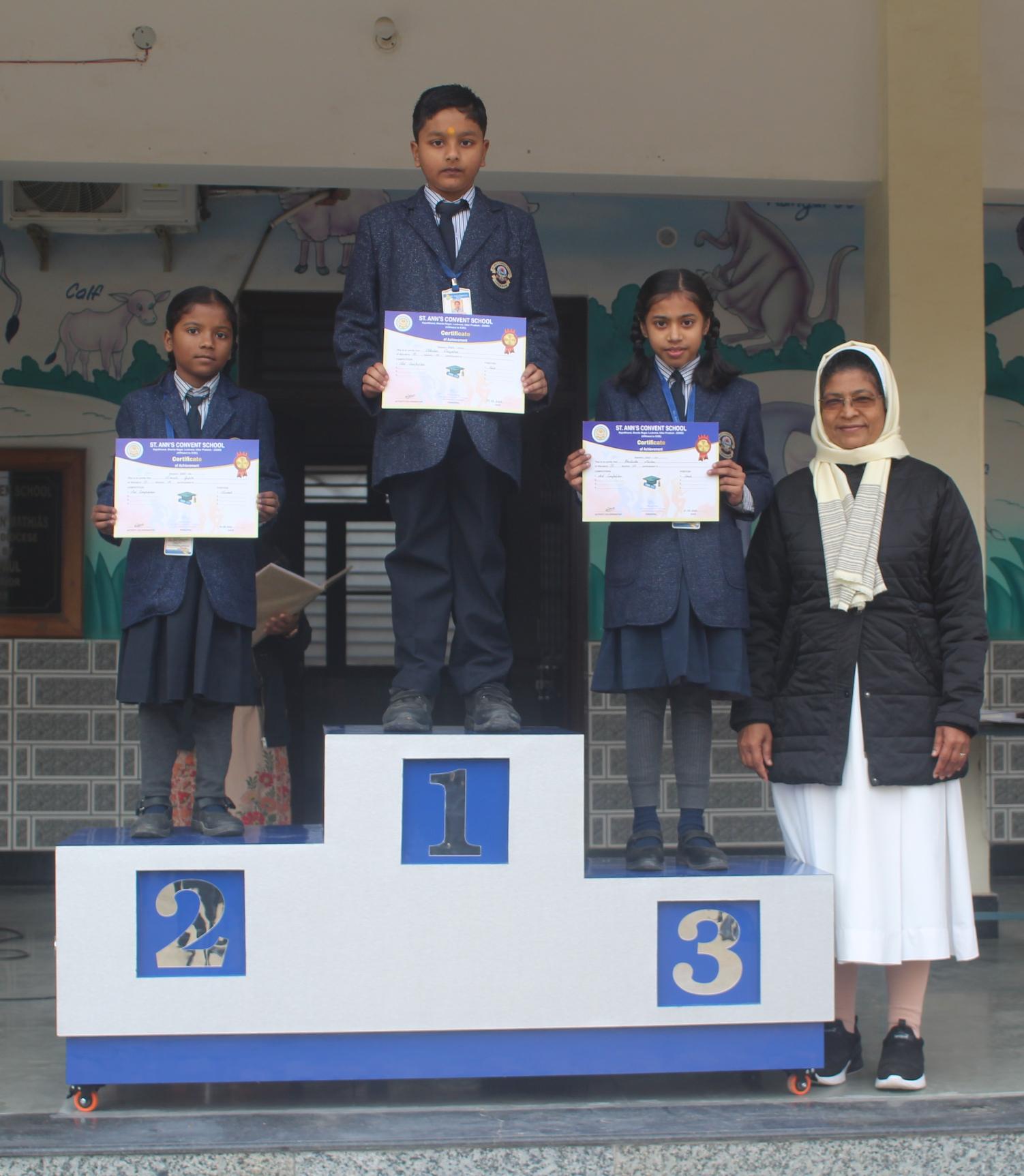 Various Competition Winners Classes I to V 2025-26